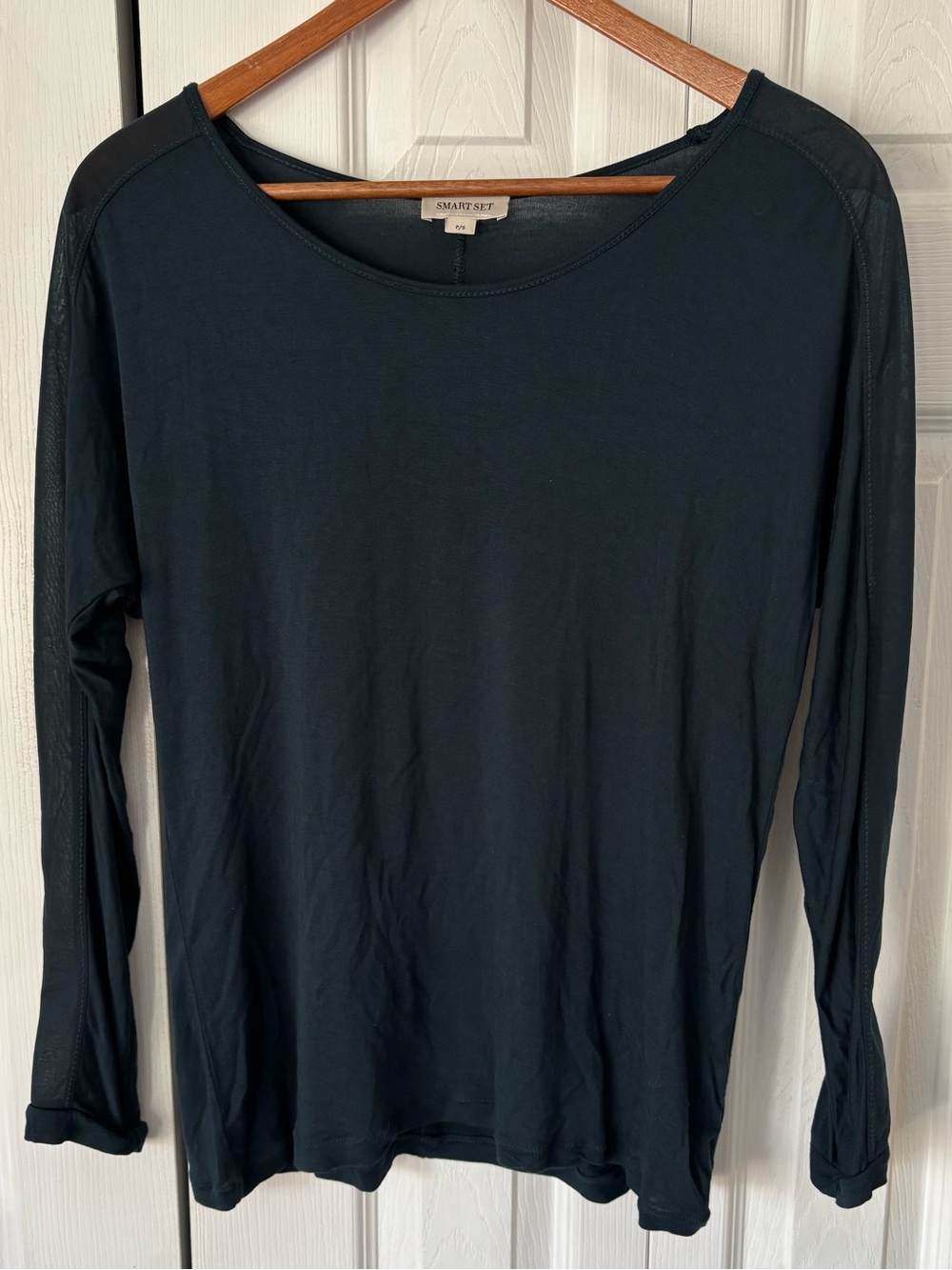 Smart Set Emerald Blue Long Sleeve Shirt Size Small